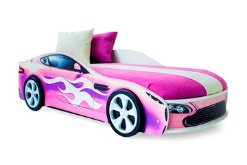 Детская кровать-машина Бондимобиль розовый в Омске