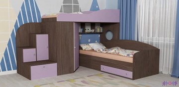Детская кровать-шкаф Кадет-2, корпус Бодего, фасад Ирис в Омске