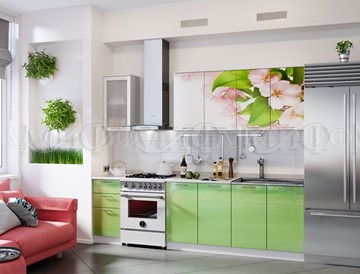 Кухонный гарнитур фотопечать Яблоневый цвет 1,6 в Омске