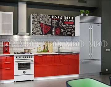 Гарнитур на кухню фотопечать Пицца 2,0 в Омске