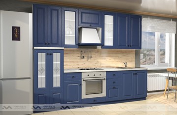 Кухонный гарнитур Вена 2800, цвет Синий в Омске