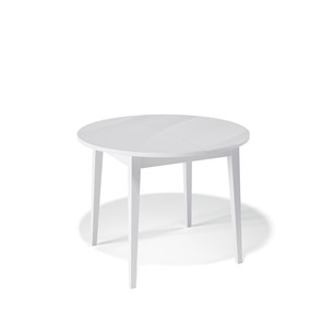 Стеклянный стол Kenner 1000M (Белый/Стекло белое сатин) в Омске