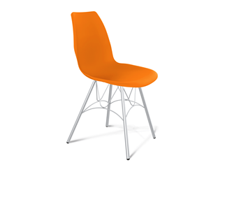 Обеденный стул SHT-ST29/S100 (оранжевый ral2003/хром лак) в Омске