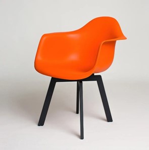 Обеденный стул DSL 330 Grand Black (Оранжевый) в Омске