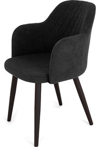 Обеденный стул Эспрессо-1, ноги черные круглые XXL (R38)/велюр T190 Горький шоколад в Омске