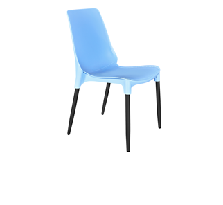 Обеденный стул SHT-ST75/S424-C (голубой/черный муар) в Омске