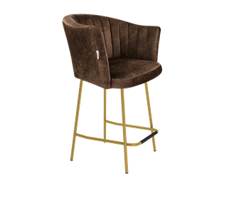 Полубарный стул SHT-ST42-1 / SHT-S29P-1 (кофейный трюфель/золото) в Омске