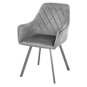 Мягкий стул-кресло Мадрид СРП-056 бриллиант Дрим серый в Омске