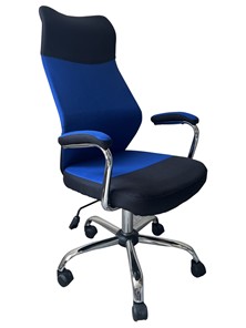 Офисное кресло C168 черный/синий в Омске
