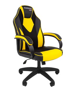 Офисное кресло CHAIRMAN GAME 17, цвет черный /желтый в Омске
