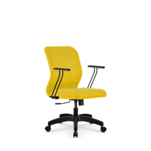 Кресло компьютерное SU-Mr-4/подл.110/осн.001 желтый в Омске