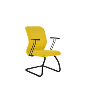 Кресло компьютерное SU-Mr-4/подл.110/осн.008 желтый в Омске