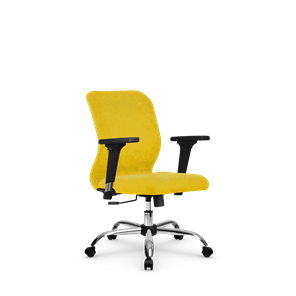 Офисное кресло SU-Mr-4/подл.200/осн.003 желтый в Омске