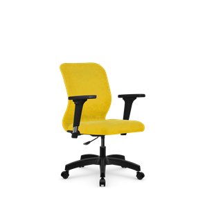 Кресло компьютерное SU-Mr-4/подл.200/осн.005 желтый в Омске