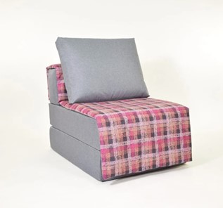 Бескаркасное кресло-кровать Харви, серый - квадро в Омске