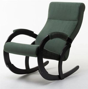 Кресло-качалка в гостиную Корсика, ткань Amigo Green 34-Т-AG в Омске
