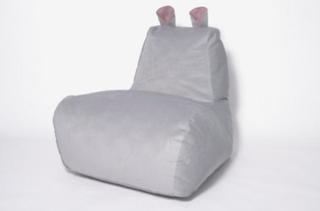 Кресло-мешок Бегемот серый в Омске