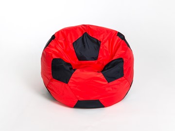 Кресло-мешок Мяч большой, красно-черный в Омске