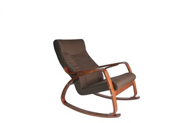 Кресло-качалка Женева, ткань шоколад в Омске