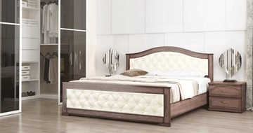 Кровать 2-х спальная СВ-Стиль Стиль 3, 160х200, кожзам, с основанием в Омске