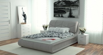 Двуспальная кровать с механизмом Сицилия 160х200 (с коробом) в Омске