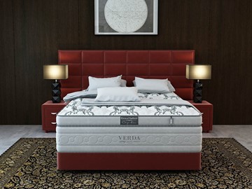 Кровать 2-спальная Орматек Chocolate/Podium M 160х200, Микровелюр (Manhattan Гранатовый) в Омске