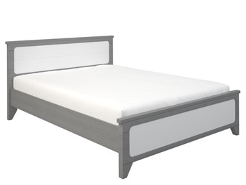 Кровать двуспальная Соня 1400, Серый/Белый в Омске