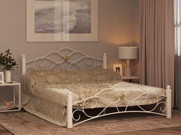 Двуспальная кровать Гарда 3, 160х200, белая в Омске