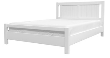 Кровать 1.5-спальная Ванесса из массива сосны (Белый Античный) 140х200 в Омске