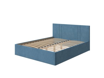 Односпальная кровать Helix Plus 90х200, Велюр (Monopoly Прованский синий (792)) в Омске
