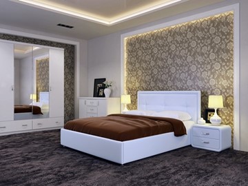 Полутороспальная кровать Adele размер 140*200 с основанием в Омске