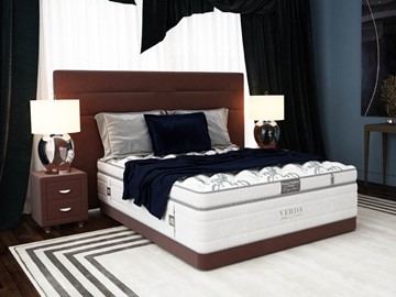 Кровать 2-спальная Modern/Basement 180х200, Флок (Велсофт Спелая слива) в Омске