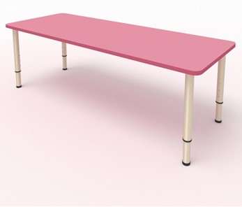 Детский стол 2-местный  (по одну сторону столешн.) СДО-2 (0-3) розовый в Омске