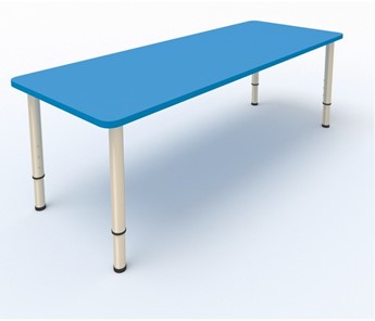 Детский стол 2-местный  (по одну сторону столешн.) СДО-2 (0-3) синий в Омске