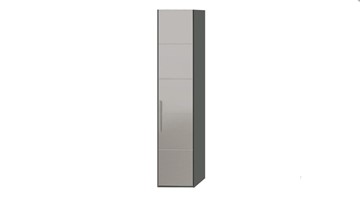 Шкаф Наоми с зеркальной дверью правый, цвет Фон серый, Джут  СМ-208.07.02 R в Омске