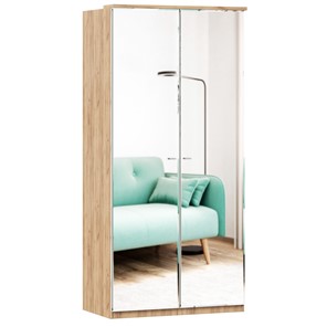 Шкаф двухстворчатый с 2-мя зеркалами Фиджи, 659.238, цвет белый в Омске