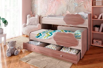 Двухэтажная детская кровать Соник 1.6 с ящиком, Ясень Шимо в Омске - предосмотр