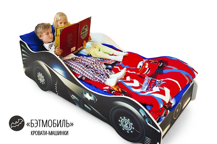 Кровать-машина детская Бэтмобиль в Омске - изображение 4