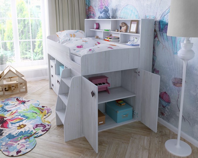 Кровать-чердак детская Малыш-5, цвет Винтерберг в Омске - изображение 6