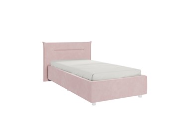 Кроватка 0.9 Альба, нежно-розовый (велюр) в Омске