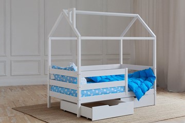 Детская кровать Домик с ящиками, цвет белый в Омске - предосмотр 2