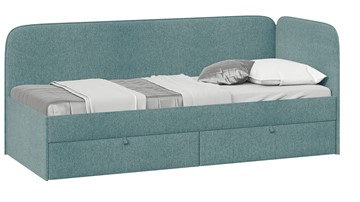 Подростковая кровать Молли тип 1 (80), Микровелюр Scandi Indigo 11 в Омске