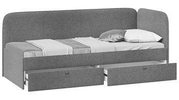 Подростковая кровать Молли тип 1 (90), Микровелюр Scandi Graphite 22 в Омске - предосмотр 1