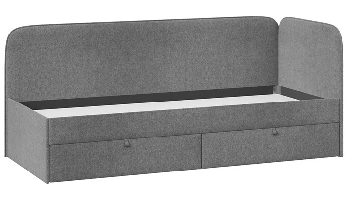 Подростковая кровать Молли тип 1 (90), Микровелюр Scandi Graphite 22 в Омске - изображение 2
