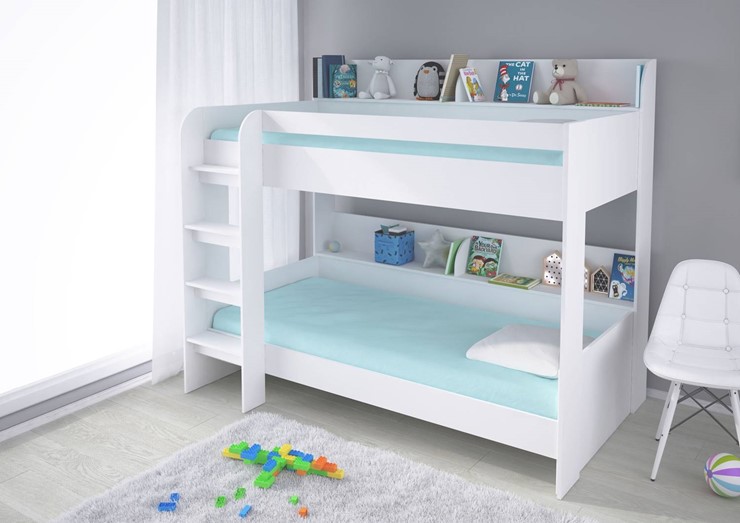 Кровать двухъярусная POLINI Kids Simple 5000 Белый в Омске - изображение 4