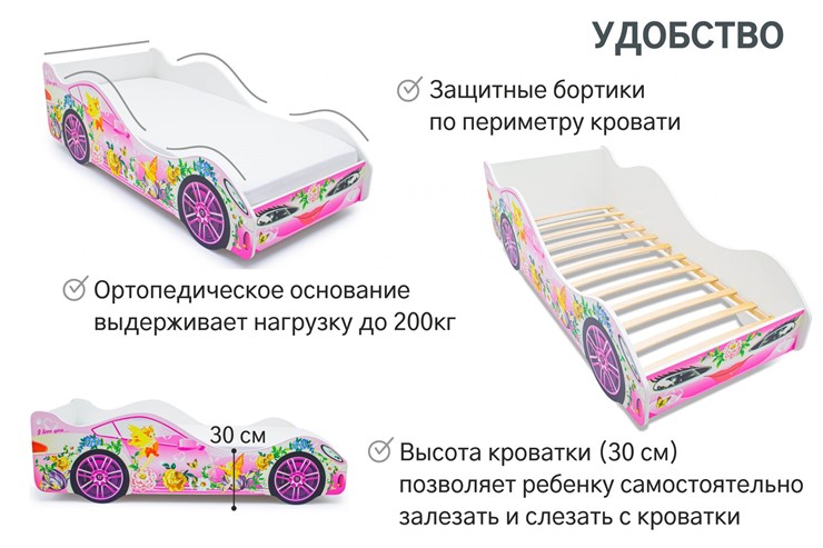 Кровать-машина в детскую Фея в Омске - изображение 4