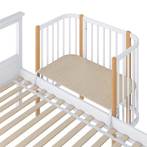 Приставная кровать POLINI Kids Simple 105 Белый / Бук в Омске - предосмотр 3