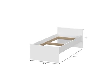 Выкатная кровать для детей Токио, белый текстурный (одинарная (0,9х2,0) + выкатная) в Омске - предосмотр 3