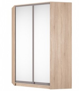 Шкаф угловой Аларти (YA-230х1400(602) (10) Вар. 5; двери D5+D5), с зеркалом в Омске - предосмотр