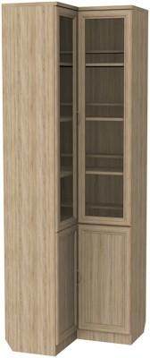 Шкаф угловой 211, цвет Дуб Сонома в Омске - изображение